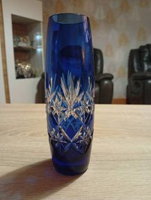 Luxury Japanese Edo Kiriko Bud Vase