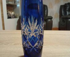 Luxury Japanese Edo Kiriko Bud Vase