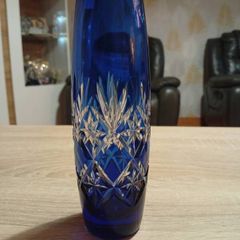 Luxury Japanese Edo Kiriko Bud Vase