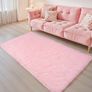 Rugs Living Room 60x120cm, Pink Runner rug for Bedroom, Washable Anti Slip Fluffy Rug Shaggy Soft Modern Floor Carpets Mat Beside Rugs for Kids Hallway Living Room Image 4