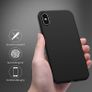 Liquid Silicone Case For iPhone XS Max Luxury Thin ShockProof Soft Phone Cover Black - FHT1IPXSMLK Image 7