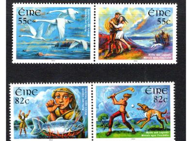 2012 Ireland Irish Myths and Legends (Children of Lir, Deirdre of the Sorrows, Fionn MacCumhall & Cu Chulainn) Commemorative Stamps Mint Never Hinged (MNH)