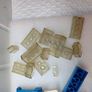Vintage Lego Blocks Train Tracks 1960s onward wt Patent Pending Pieces Red Yellow Blue Clear Image 5