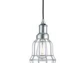 Chrome finish Bell Cage Style Metal Pendant
