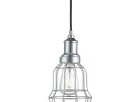 main image for ad Chrome finish Bell Cage Style Metal Pendant