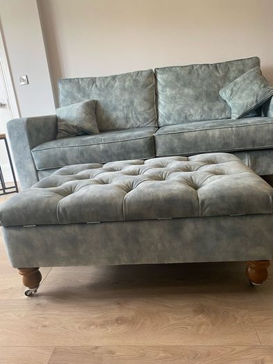Finline Furniture Couch and Footstool Daytona