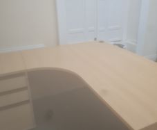 beech managers corner office desks with