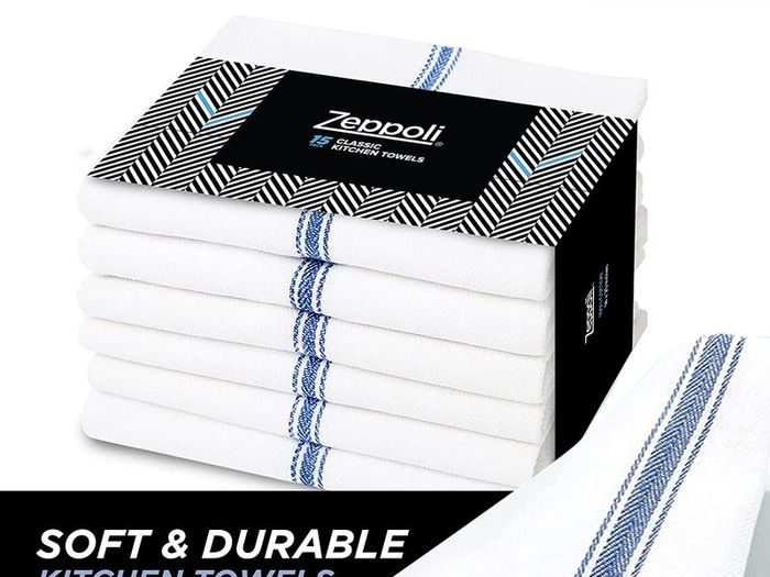 Tea Towel Set- 15 Pack White Kitchen Towels 100 Natural Cotton Dish Catering Towels Soft and Absorbent Flour Sack Towels makes them Great Bar Cloth Towels