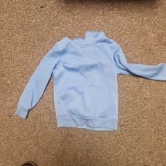 blue hoodie