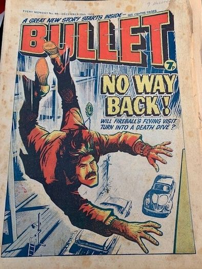 Bullet Comic x 10 Issues  29,34,35, 38,39,40,41,46,48,497-Not Continuous Running intermittently from -Sept 30th 1978 -15th Jan 197-DC Thompson-Vintage UK Comics