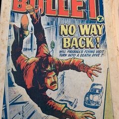Bullet Comic x 7 Issues  62,66,68, 69,71,72,73-Not Continuous Running intermittently from -April 16th 1977-Jul 2nd 1977-DC Thompson-Vintage UK Comics