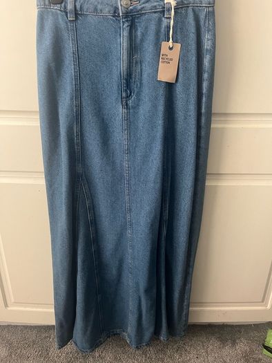 M&S denim maxi skirt