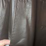 Ladies Brown Leather Coat Image 7