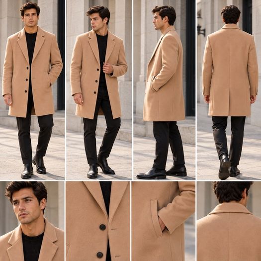 The classic cosy men's coat, size L