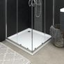 Shower Base Tray with Dots White 90x90x4 cm ABS Image 2
