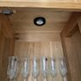 Solid oak glass cabinet with light Image 10