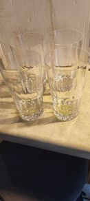 Galway Irish Crystal Highball Glasses - Longford Pattern - Set of 4, MINT