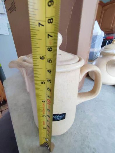 Set Of 2 Beige Tea  And Coffee Pot  St. Michael's House Pottery Dublin