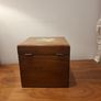 Vintage wooden jewellery box with mirror and drawer Image 2