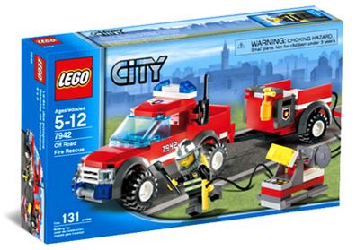 Lego City 7942: Off-Road Fire Rescue (2007) 100% Complete W/BOX