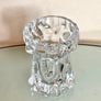 Vintage German Glashutte Bark Vase / Candleholder, Mid Century Glass Image 3