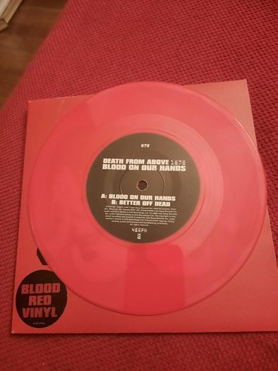 Death From Above 1979 - Blood On Our Hands-7 Inch-2005-Red Vinyl