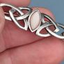 Vintage Sterling silver and White opal brooch Image 3