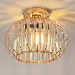 Light Fittings Ceilings,Gold Chandelier Lampshade,Ceiling Lights Living Room,Led Kitchen Chandeliers,Hallway Lights Ceiling E27 Base,NO Bulbs,LAMP DIAM 28CM