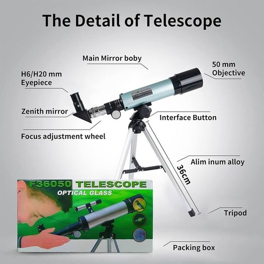 SALE | Telescope for Kids, Astronomical Telescope Zoom 90X HD Outdoor Monocular Space Telescopes Portable Refractor Spotting Scope With Tripod, Telescope for Adults, Kids and Beginner