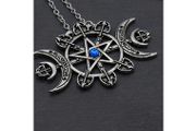 Boho Style Necklace with a Blue Stone - nice gift