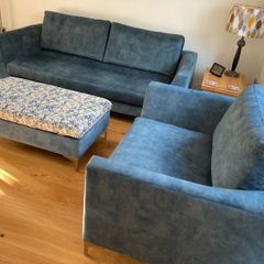 Finline 3 seat Sofa, Love Seat and Island