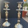 Lovely pair of Vintage silver-plated candle holders Image 6