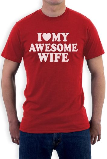 I Love My Awesome Wife T-shirt Tee Top Shirt