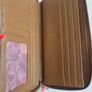 Desigual Brown Studded Cutout Zip-Around Purse Wallet Image 8