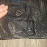 Topman Premium Men's Real Leather Biker Jacket Buffalo Leather Black Image 6