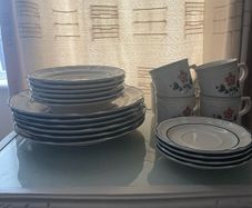 Vintage 25pc Hearthside Cumberland "Brambleberry" Stoneware Dinner Set