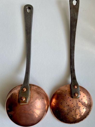 Copper ladle and skimmer