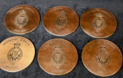 Rare 6 diamond jubilee RUC coasters memorabilia