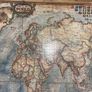 Antique World Map - Wooden Frame Image 4