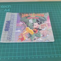 Sega Game Gear Manual only Land of Illusion starring Mickey Mouse