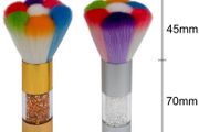 Professional Make-Up Brush Beauty Brush Rhinestone Handle - SILVER