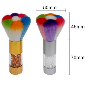 Professional Make-Up Brush Beauty Brush Rhinestone Handle - SILVER