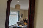 Ornate antique style Octagonal Mirror