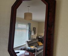 Ornate antique style Octagonal Mirror