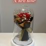 Rose Bouquet Under Glass Dome (6 Colour Options) Image 8