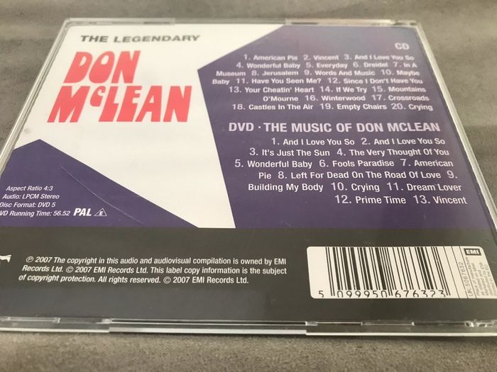 The Legendary Don Mclean         CD