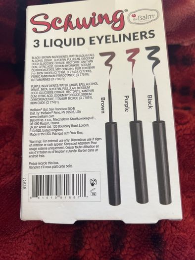 The balm liquid liner trio set brand new full size eyeliner