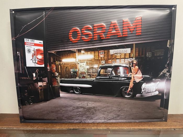 OSRAM metal sign