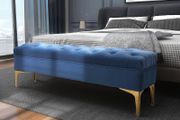 Bed Bench, Upholstered Bench Seat, Entryway Shoe Bench with Button Tufted for Bedroom