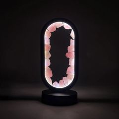 Oval Earth LED Lamp - Rose Quartz